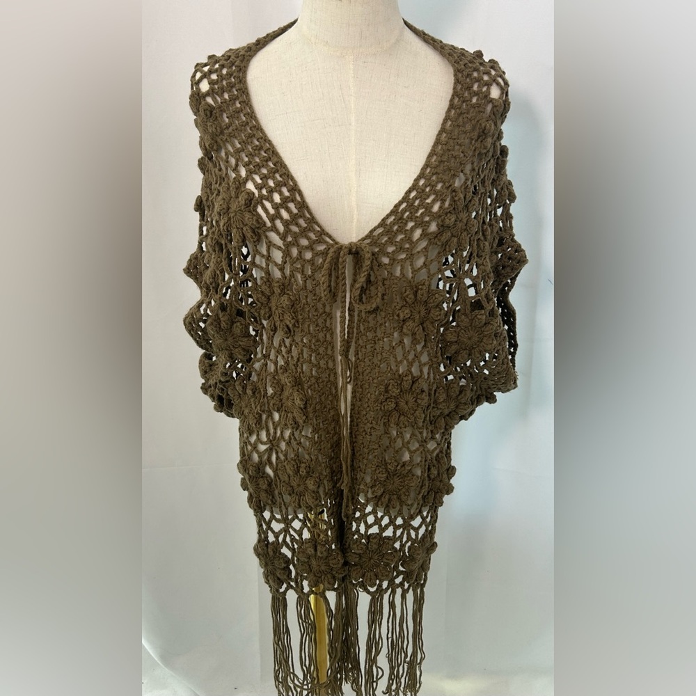 VINTAGE Y2K YA LOS ANGELES Crochet Loose-Fit Cardigan